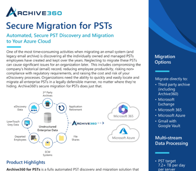 Secure Migration for PSTs