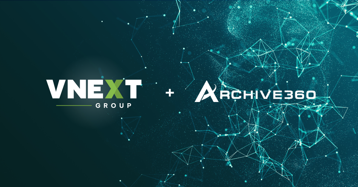 VNEXT & Archive360 Strategic Partnership: A Leap Forward In Unified Data Governance
