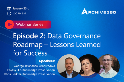 Data Governance Roadmap – Lessons Learned for Success